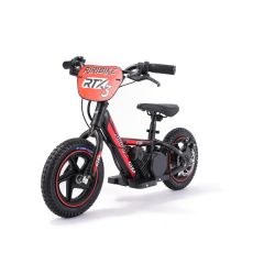 Detské elektrické odrážadlo RIRIBIKE RTX3 24V (12”), červené, Lítiová batéria, 100W Motor, Kotúčová brzda, Nastaviteľné mäkké PU sedadlo